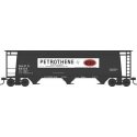 3-Bay Cylindrical Covered Hopper - Ready to Run - Executive Line -- U S Industrial Petrothene 60437 (Blt. 5-63, black, white, re