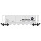 6-Bay Cylindrical Covered Hopper - Ready to Run - Executive Line -- Wabash 33050 (Blt. 12-63, gray, blue, red, Flag Logo)