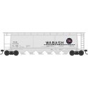 6-Bay Cylindrical Covered Hopper - Ready to Run - Executive Line -- Wabash 33050 (Blt. 12-63, gray, blue, red, Flag Logo)
