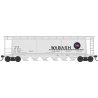 6-Bay Cylindrical Covered Hopper - Ready to Run - Executive Line -- Wabash 33050 (Blt. 12-63, gray, blue, red, Flag Logo)