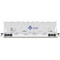 Pressureaide Centerflow Covered Hopper - Ready to Run - Master(R) -- ADM 50003 (gray, blue, Molecule), N, Atlas Model Railroad C