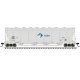 Pressureaide Centerflow Covered Hopper - Ready to Run - Master(R) -- ADM 50016 (gray, blue, green, Leaf)