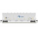 Pressureaide Centerflow Covered Hopper - Ready to Run - Master(R) -- ADM 50016 (gray, blue, green, Leaf), N, Atlas Model Railroa