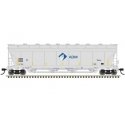Pressureaide Centerflow Covered Hopper - Ready to Run - Master(R) -- ADM 50076 (gray, blue, green, Leaf), N, Atlas Model Railroa