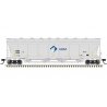 Pressureaide Centerflow Covered Hopper - Ready to Run - Master(R) -- ADM 50076 (gray, blue, green, Leaf)