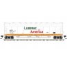 Pressureaide Centerflow Covered Hopper - Ready to Run - Master(R) -- Luzenac America 59748 (green, orange, white)