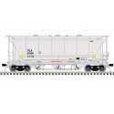 Trinity 3230 Pressure Differential PD Covered Hopper - Ready to Run Master Plu -- Trinity Industries Leasing TILX 30129 (gray, b