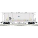 Trinity 3230 Pressure Differential PD Covered Hopper - Ready to Run Master Plu -- TXI GBRX 65000 (gray, black, blue), N, Atlas M