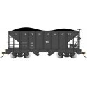 2-Bay Steel Hopper 2-Pack - Ready to Run - Spectrum(R) -- East Broad Top 802, 805 (black), On30, Bachmann Industries 27901