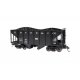 2-Bay Steel Hopper 2-Pack - Ready to Run - Spectrum(R) -- East Broad Top 802, 805 (black)