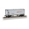 PS-2 2-Bay Covered Hopper - Ready to Run -- BNSF Railway 405648 (gray, orange, black, Wedge Logo)