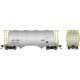 Procor 3,000 Cubic Foot Aluminum Covered Hopper 6-Pack - Ready to Run -- Procor Ltd. UNPX Set 4 (aluminum, yellow, No Logo)