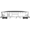 70-Ton Offset-Side 3-Bay Hopper w/Load - Ready to Run -- Kansas City Southern 6829 (white, No Logo)