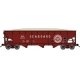 70-Ton Offset-Side 3-Bay Hopper w/Load - Ready to Run -- Seaboard Air Line 39256 (Post-1974,Boxcar Red, Heart Logo )