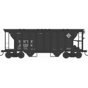 70-Ton 2-Bay Covered Hopper w/Closed Sides - Ready to Run - Executive Line -- Erie 21002 (Blt. 3-42 Repack 3-42, black, white), 