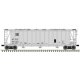 General American 3500 Dry-Flo 3-Bay Covered Hopper - Ready to Run -- Santa Fe 300684 (gray, black)