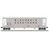 General American 3500 Dry-Flo 3-Bay Covered Hopper - Ready to Run -- Wisconsin Southern 501308 (gray, black)