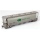 NSC 3800 Cylindrical Covered Hopper - Ready to Run -- Canpotex PETX 2 (gray, green)