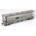 NSC 3800 Cylindrical Covered Hopper - Ready to Run -- Canpotex PETX 2 (gray, green)