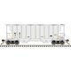 Portec 3000 2-Bay Covered Hopper - Ready to Run - Master(R) Plus -- Winifrede RR WNFR 1178 (gray, black)
