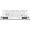 Portec 3000 2-Bay Covered Hopper - Ready to Run - Master(R) Plus -- Winifrede RR WNFR 1178 (gray, black), HO, Atlas Model Railro