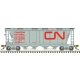 Slab-Side Covered Hopper - Ready to Run - Master(R) -- Canadian National 353620 (8 hatch, gray, red, Noodle Logo)