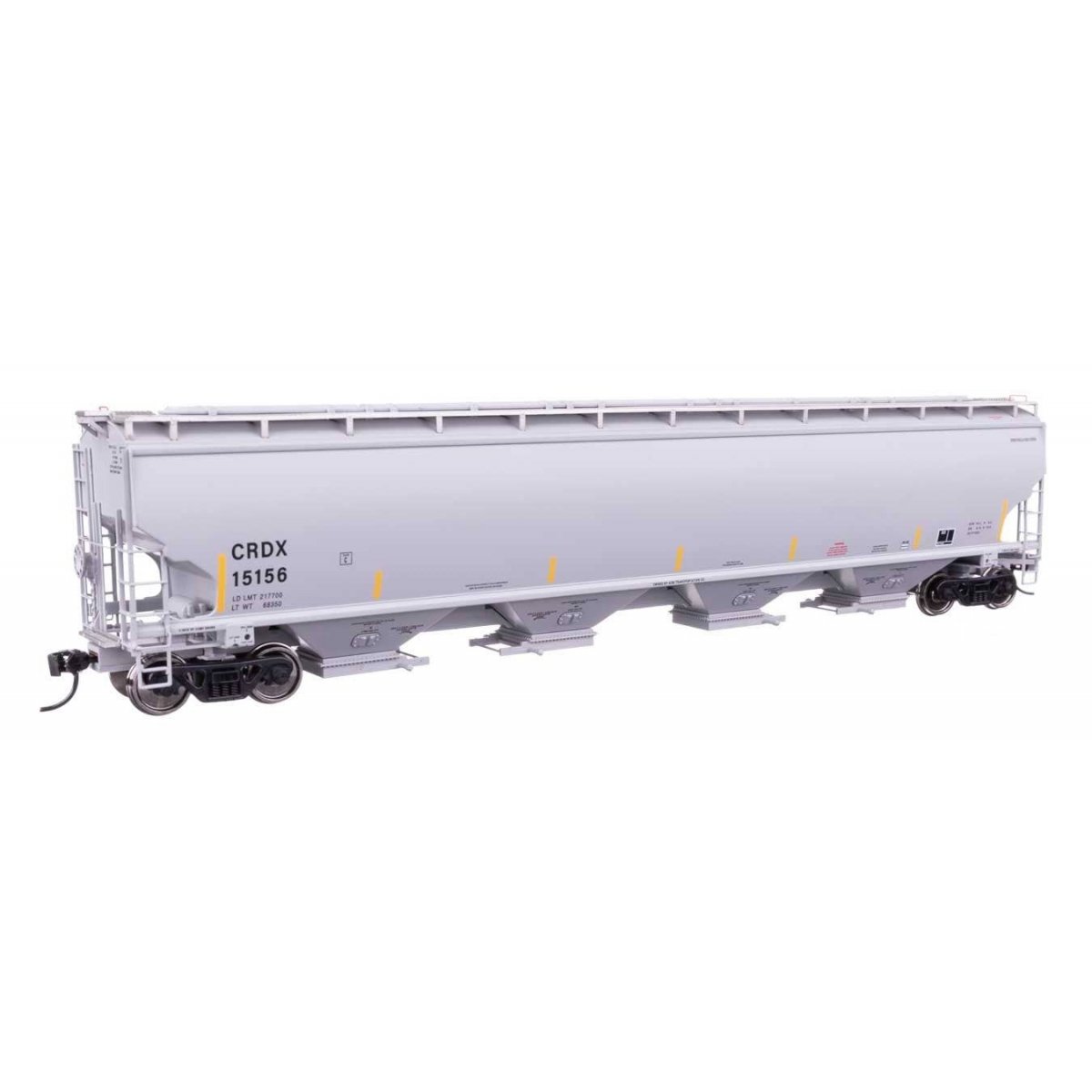 67′ Trinity 6351 4-Bay Covered Hopper - Ready to Run -- Chicago Freight Car Leasing Co CRDX 15156