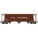 3-Bay Cylindrical Covered Hopper - Ready to Run - Executive Line -- Erie Lackawanna 20015 (Blt. 10-64, Boxcar Red), N, Bowser Ma