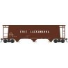 3-Bay Cylindrical Covered Hopper - Ready to Run - Executive Line -- Erie Lackawanna 20015 (Blt. 10-64, Boxcar Red)