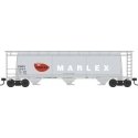3-Bay Cylindrical Covered Hopper - Ready to Run - Executive Line -- Phillips Chemical Company 5503 (Blt. 5-64, gray, white, red,