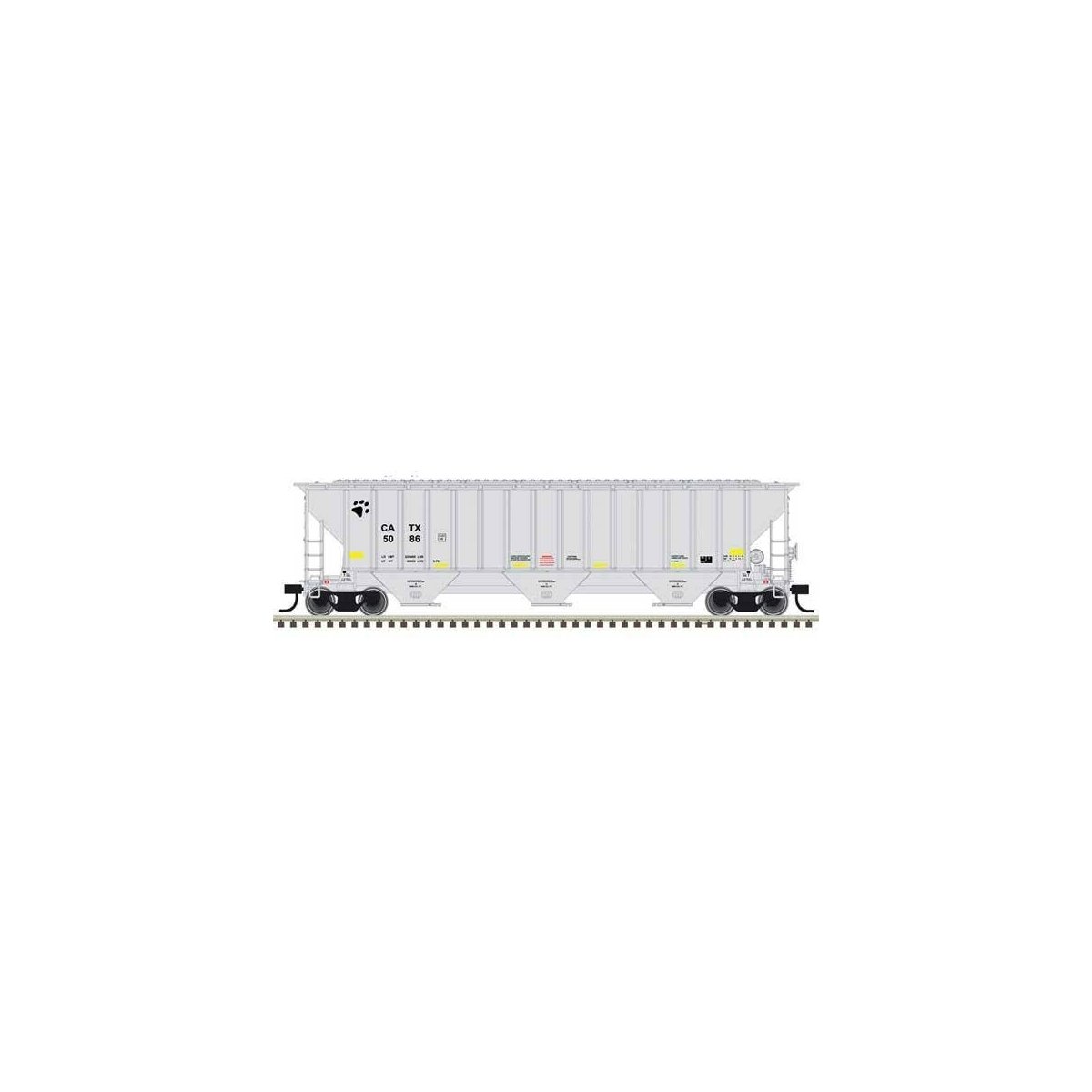 Thrall 4750 Covered Hopper - Ready to Run -- CATX 5107 (gray, black)