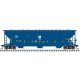 Thrall 4750 Covered Hopper - Ready to Run -- David J. Joseph Transportation 475586 (blue, white)