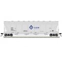 Pressureaide Centerflow Covered Hopper - Ready to Run - Master(R) -- ADM 50007 (gray, blue, Molecule), N, Atlas Model Railroad C