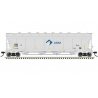 Pressureaide Centerflow Covered Hopper - Ready to Run - Master(R) -- ADM 50008 (gray, blue, green, Leaf)