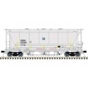 Trinity 3230 Pressure Differential PD Covered Hopper - Ready to Run Master Plu -- TXI GBRX 65006 (gray, black, blue), N, Atlas M