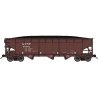 70-Ton Offset-Side 3-Bay Hopper w/Load - Ready to Run -- Santa Fe 78338 (Class Ga-121, Boxcar Red, No Logo)