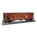 Bethlehem Steel 100-Ton 3-Bay Hopper - Ready to Run -- Pennsylvania Power & Light 296 (Boxcar Red, yellow Reddy Kilowatt Logo), 