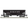 2-Bay Offset-Side Hopper with Flat Ends & Load - Ready to Run - Master(R) -- Reading 88203 (black, white)