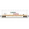 Pressureaide Centerflow Covered Hopper - Ready to Run - Master(R) -- Luzenac America 59755 (green, orange, white)