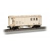 PS-2 2-Bay Covered Hopper - Ready to Run -- CSX 225492 (beige, black)