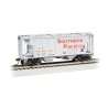 PS-2 2-Bay Covered Hopper - Ready to Run -- Southern Pacific 401520 (gray, red, Sans Serif Lettering)