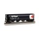 Canadian Cylindrical 4-Bay Grain Hopper, Flashing FRED - Ready to Run -- Canadian Pacific 384553 (black, white, red, Multimark L