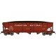 70-Ton Offset-Side 3-Bay Hopper w/Load - Ready to Run -- Canadian National 324497 (Boxcar Red, 12′ Billboard Lettering)