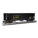Bethlehem Steel 100-Ton 3-Bay Hopper - Ready to Run -- CSX 326170 (black, yellow), G, Bachmann Industries 93656