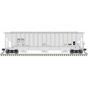 Thrall 4750 Covered Hopper - Ready to Run -- Rail Logistics EAFX 16034 (gray, black), HO, Trainman 20006649
