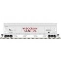 ACF 5250 Centerflow Covered Hopper - Ready to Run - Master(R) Plus -- Wisconsin Central 83004 (gray, maroon), HO, Atlas Model Ra