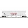 ACF 5250 Centerflow Covered Hopper - Ready to Run - Master(R) Plus -- Wisconsin Central 83004 (gray, maroon)