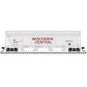 ACF 5250 Centerflow Covered Hopper - Ready to Run - Master(R) Plus -- Wisconsin Central 83027 (gray, maroon), HO, Atlas Model Ra