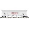ACF 5250 Centerflow Covered Hopper - Ready to Run - Master(R) Plus -- Wisconsin Central 83027 (gray, maroon)