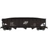 70-Ton Offset-Side 3-Bay Hopper w/Load - Ready to Run -- Chicago & North Western CGW 6074 (black,white Employee Owned Logo)